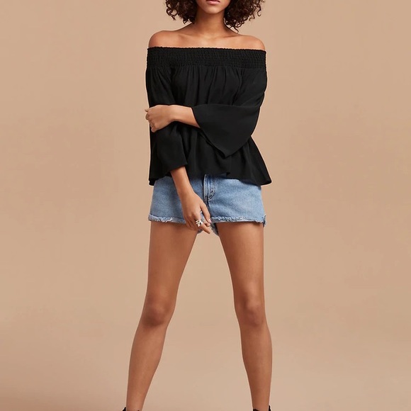 TALULA Marcilly Off The Shoulder Blouse Mauve Pink Size XS - Picture 1 of 2